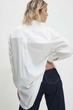 Answear Lab camasa femei, culoarea alb, cu guler clasic, relaxed