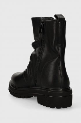 Answear Lab botine femei, culoarea negru, cu platforma