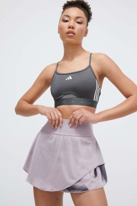 adidas Performance fustă sport culoarea violet, mini, evazați IT2534