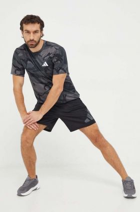 adidas Performance tricou de antrenament Training Essentials culoarea gri, cu imprimeu IM7449