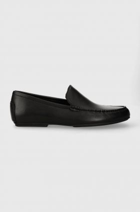 Aldo mocasini de piele TINOS barbati, culoarea negru