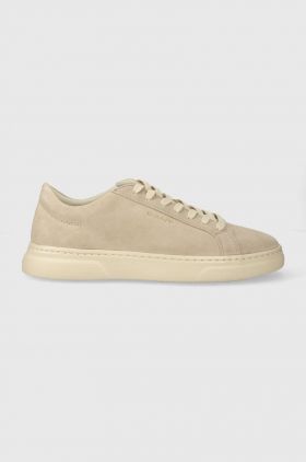 Gant sneakers din piele intoarsă Joree culoarea bej, 28633552.G151