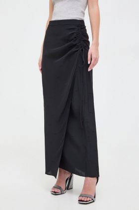 Iceberg fusta culoarea negru, maxi, creion