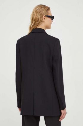 Day Birger et Mikkelsen sacou culoarea negru, un singur rand de nasturi, neted