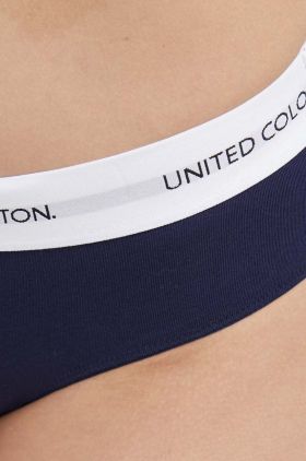 United Colors of Benetton chiloti culoarea albastru marin