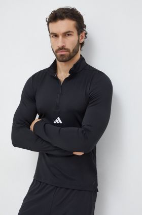 adidas Performance longsleeve de antrenament culoarea negru, uni IK9691