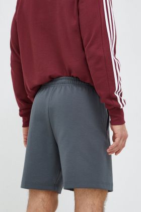 adidas pantaloni scurți bărbați, culoarea gri IR9168