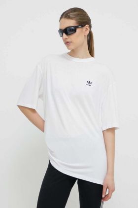 adidas Originals tricou Trefoil Tee femei, culoarea bej, IR8064