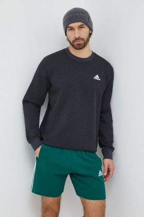 adidas bluză bărbați, culoarea negru, uni IN7128