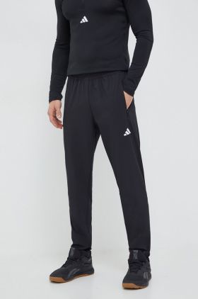 adidas Performance pantaloni de antrenament culoarea negru, uni IK9680