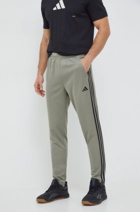 adidas Performance pantaloni de antrenament Training Essentials Base culoarea gri, cu imprimeu  IT5412