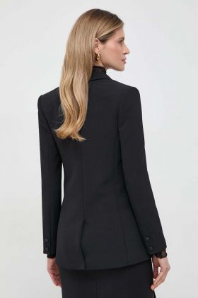 Elisabetta Franchi sacou culoarea negru, un singur rand de nasturi, neted