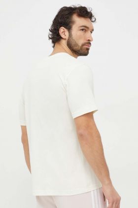 adidas Originals tricou din bumbac Essential Tee bărbați, culoarea galben, uni, IR9694