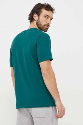 adidas tricou din bumbac bărbați, culoarea verde, cu imprimeu IS1300