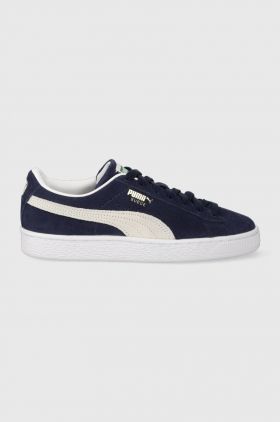 Puma sneakers din piele întoarsă Suede Classic XXI culoarea bleumarin 374915