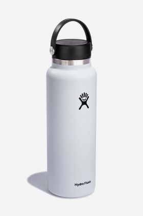 Hydro Flask sticlă thermos 40 OZ Wide Mouth Flex Cap White W40BTS110-WHITE