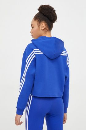 adidas bluză femei, cu glugă, cu model IS3887