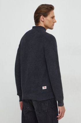 Aeronautica Militare cardigan din bumbac culoarea gri