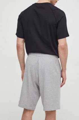 adidas Originals pantaloni scurți din bumbac Essential culoarea gri, melanj, IR6848