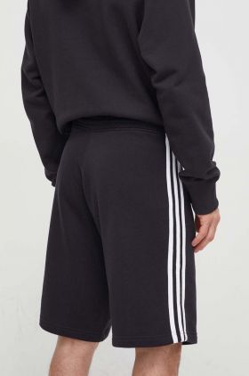 adidas Originals pantaloni scurți din bumbac Adicolor 3-Stripes culoarea negru, IU2337