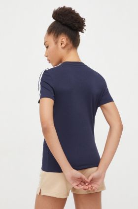 adidas tricou din bumbac femei, culoarea bleumarin IM2791