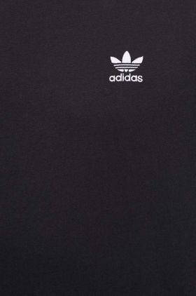 adidas Originals tricou din bumbac Essential Tee bărbați, culoarea negru, cu imprimeu, IR9690