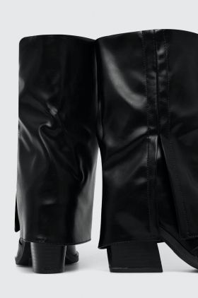 Answear Lab botine femei, culoarea negru, cu toc drept
