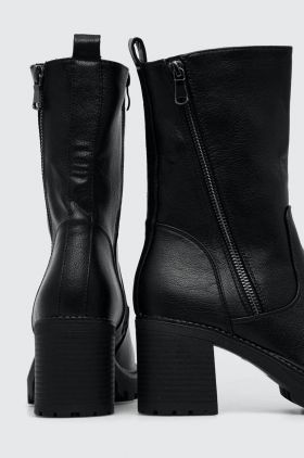 Answear Lab botine femei, culoarea negru, cu toc drept