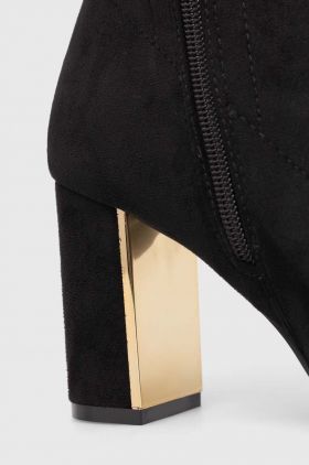 Answear Lab botine femei, culoarea negru, cu toc drept