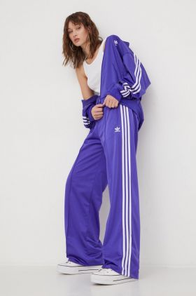 adidas Originals pantaloni de trening culoarea violet, cu imprimeu  IP0635