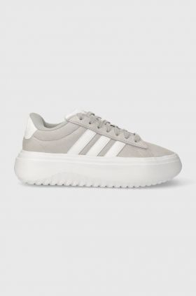 adidas sneakers din piele GRAND COURT culoarea gri IE1103