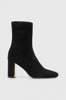 Answear Lab botine femei, culoarea negru, cu toc drept