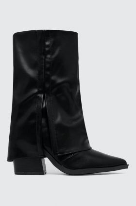Answear Lab botine femei, culoarea negru, cu toc drept