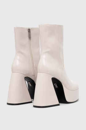 Steve Madden botine Profuse femei, culoarea bej, cu toc drept, SM11002324
