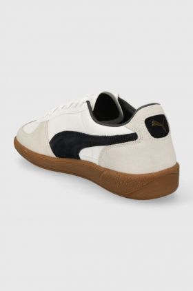 Puma sneakers din piele Palermo culoarea alb 396464