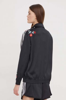 adidas Originals bluză femei, culoarea negru, cu imprimeu  IT5376