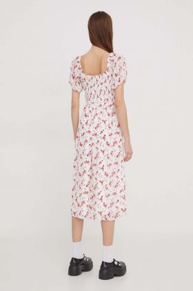 Hollister Co. rochie culoarea alb, mini, evazati