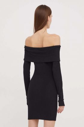 Sixth June rochie culoarea negru, mini, mulata