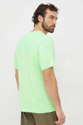 adidas tricou din bumbac bărbați, culoarea verde, uni IS1315