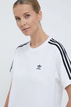 adidas Originals tricou 3-Stripes Tee de damă, culoare alb IR8051