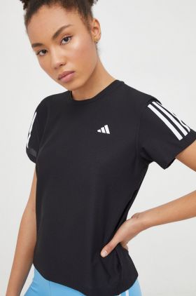 adidas Performance tricou de alergare culoarea negru IN2961