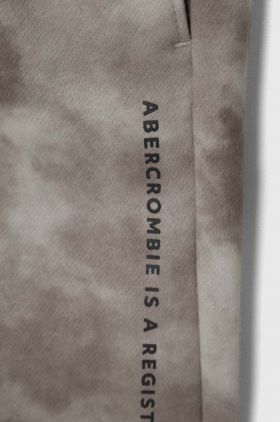 Abercrombie & Fitch pantaloni de trening pentru copii culoarea bej, modelator