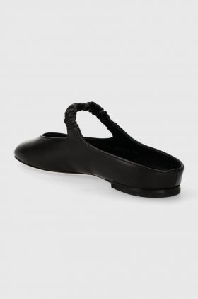 AGL slapi de piele CHER femei, culoarea negru, D834032PCSOFTY0000