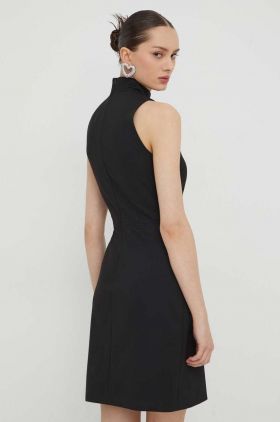 HUGO rochie culoarea negru, mini, mulată 50508266