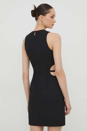 HUGO rochie culoarea negru, mini, mulată 50509129