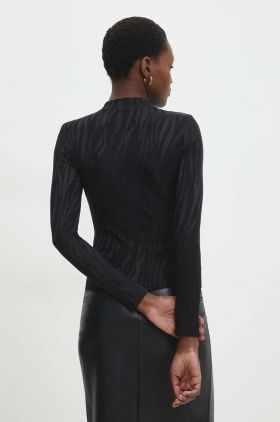 Answear Lab bluza femei, culoarea negru, modelator