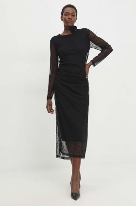 Answear Lab rochie culoarea negru, mini, drept