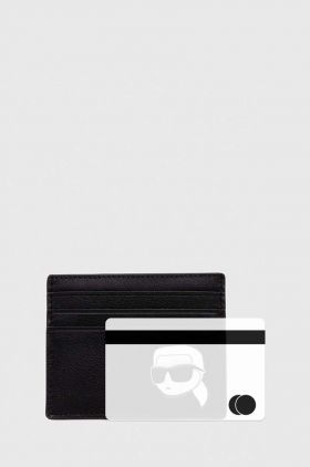 Karl Lagerfeld carcasa din piele culoarea negru