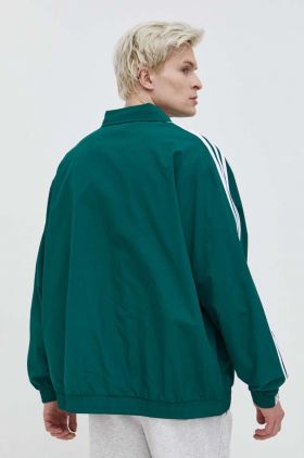 adidas Originals bluză bărbați, culoarea verde, de tranziție IT2494