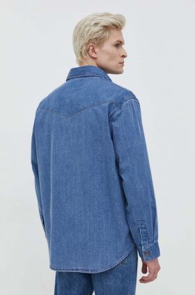 HUGO cămașă jeans bărbați, cu guler clasic, relaxed 50508669